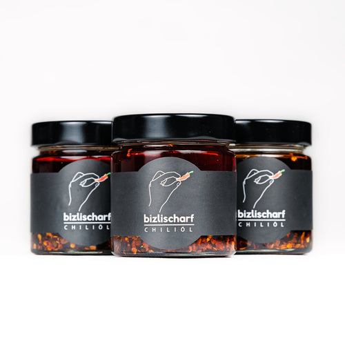 bizlischarf Chiliöl 3er Pack – Schweizer Chiliöl Vorteilspack