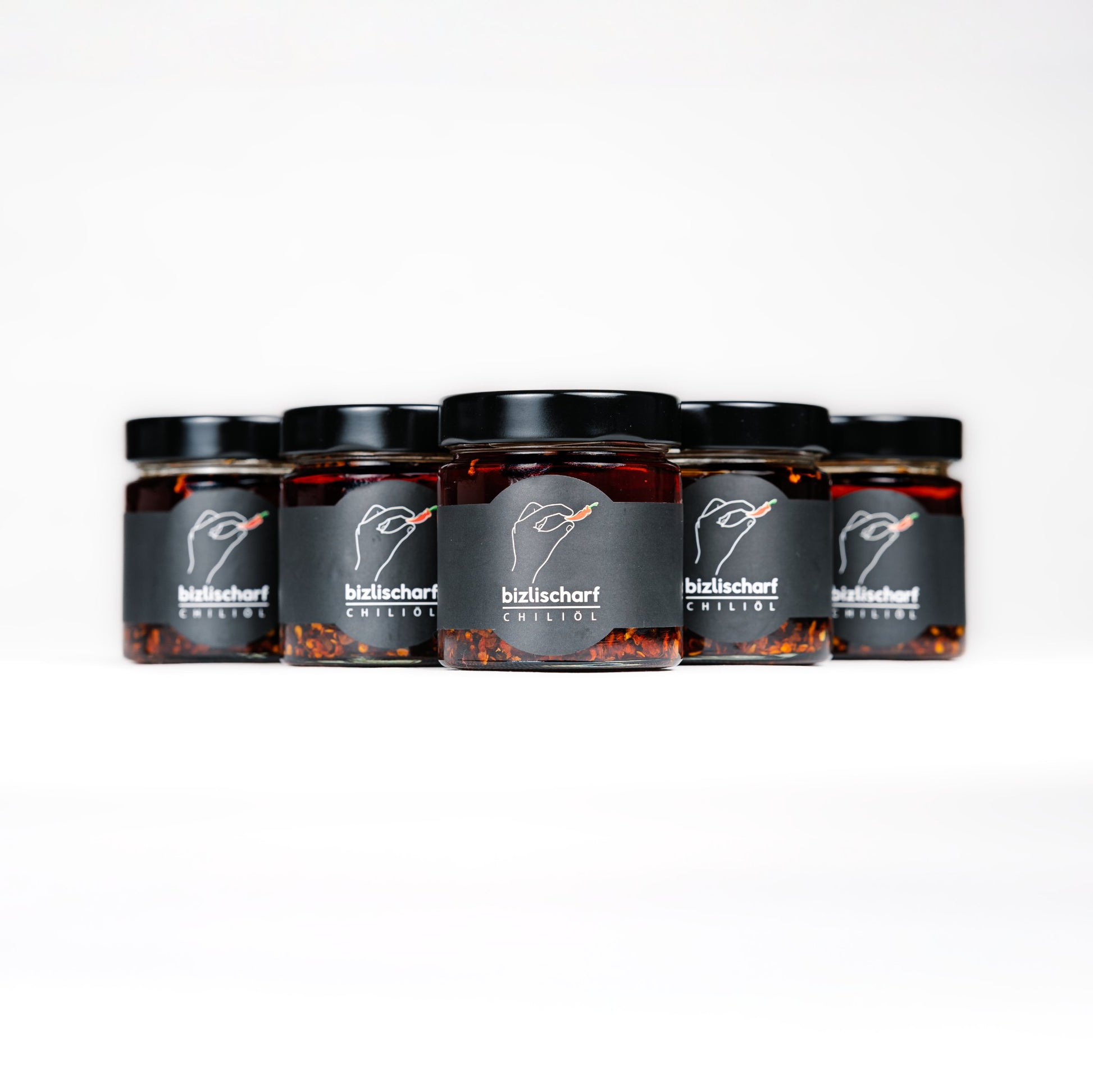 bizlischarf Chiliöl 5er Pack – Schweizer Chiliöl Grosspackung
